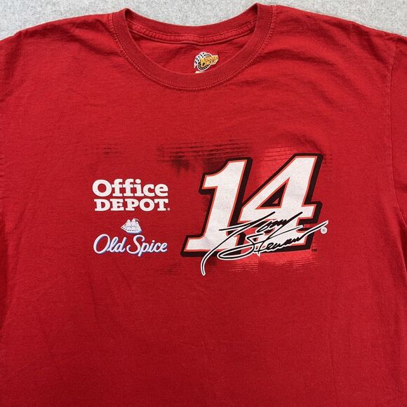 Tony Stewart Nascar Winners Circle Mens Large L Red Racing Graphic Tee READ - Picture 3 of 9
